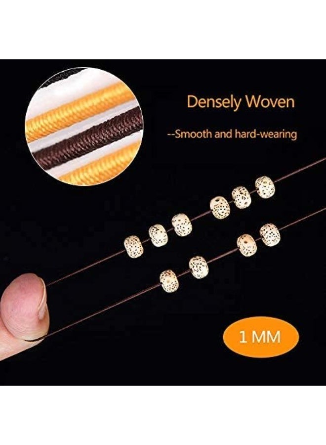ChicAbode Brown Elastic Bracelet String for Jewelry Making, Elastic String for Bracelets, Stretch Cord for Beads Beading Bracelets Necklace Anklets(Brown, 0.8mm) - Image 5